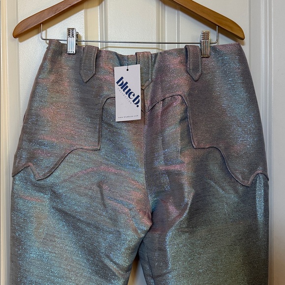 Shimmering Bluebusa Iridescent Pants SzL - Picture 3 of 10
